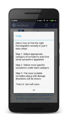 Homeopathy Remedy Finder - Cold & Flu android App screenshot 0